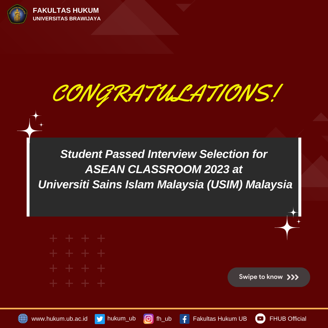 You are currently viewing Students Passed Interview Selection for ASEAN CLASSROOM 2023 at Universiti Sains Islam Malaysia (USIM)